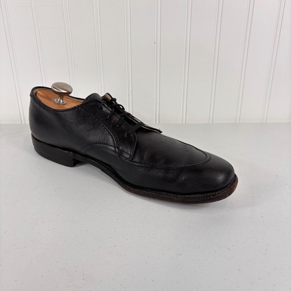 Alden Shoes Mens 12 AA Narrow Moc Toe Blucher Black Leather main image 6